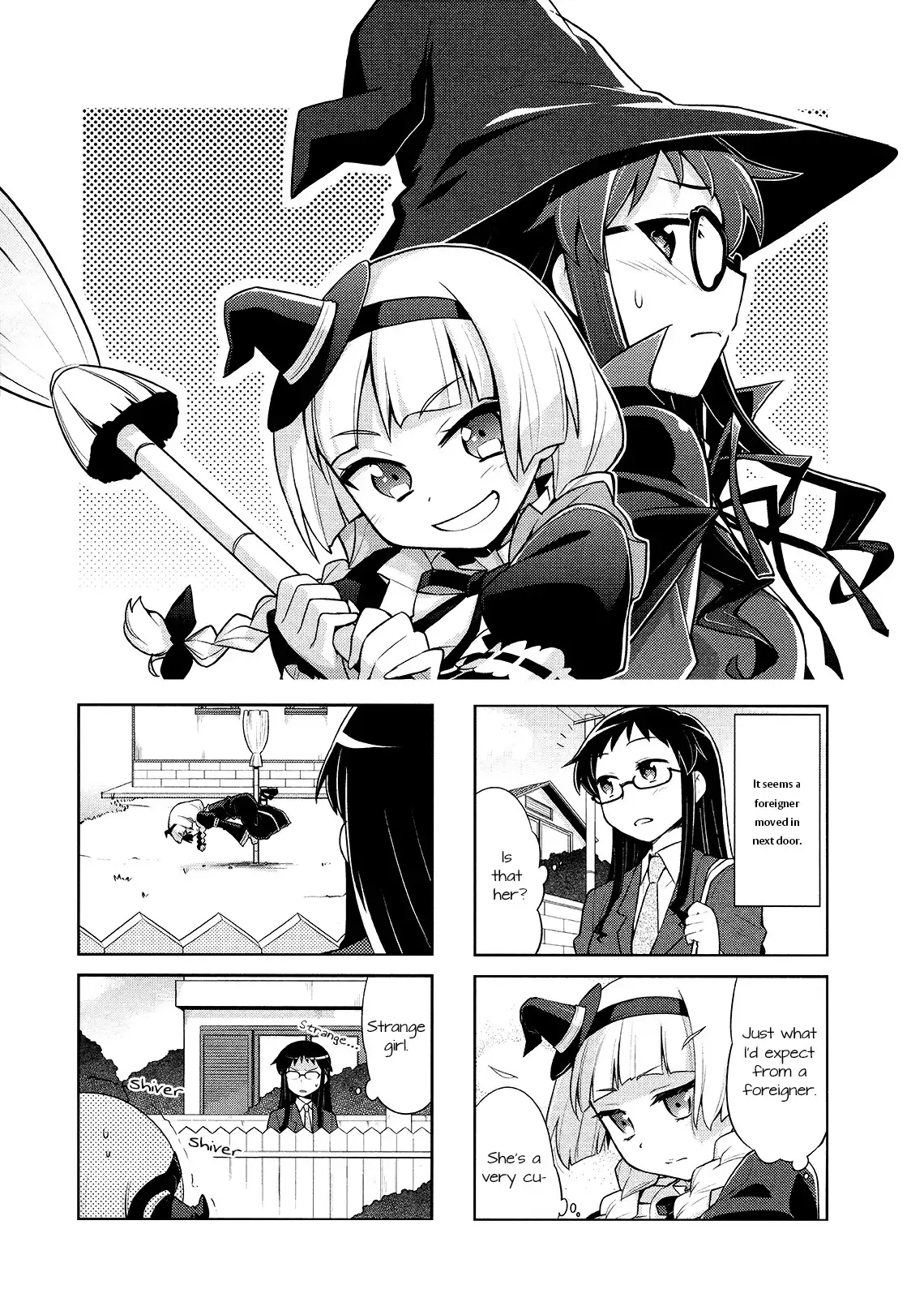 Majo to Houki to Kurobuchi Megane Chapter 2 1